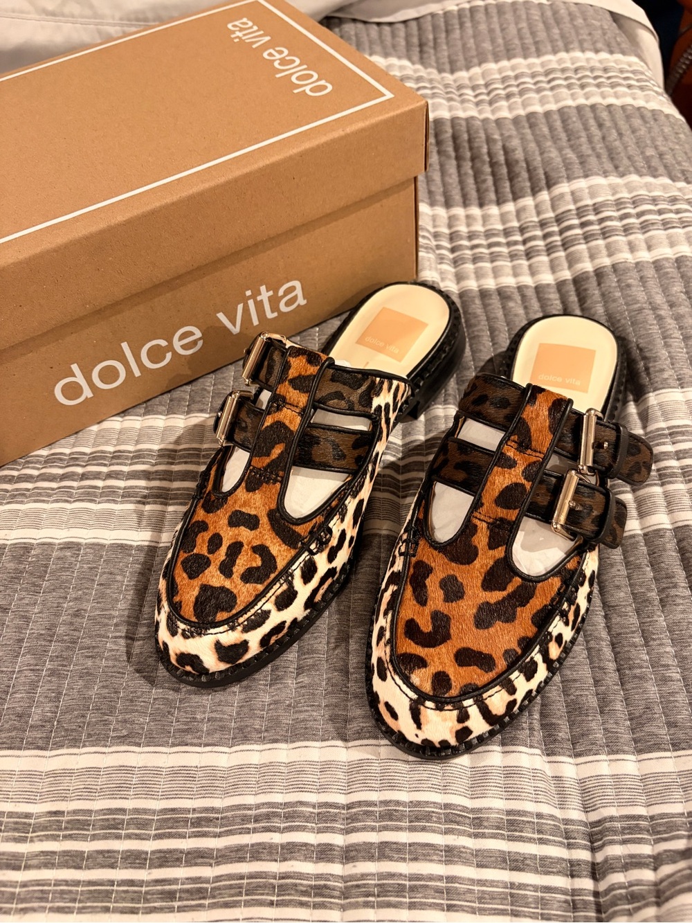 Brand New Dolce Vita Leopard Multi Calf Hair Women’s Size 6 - Picture 2 of 7